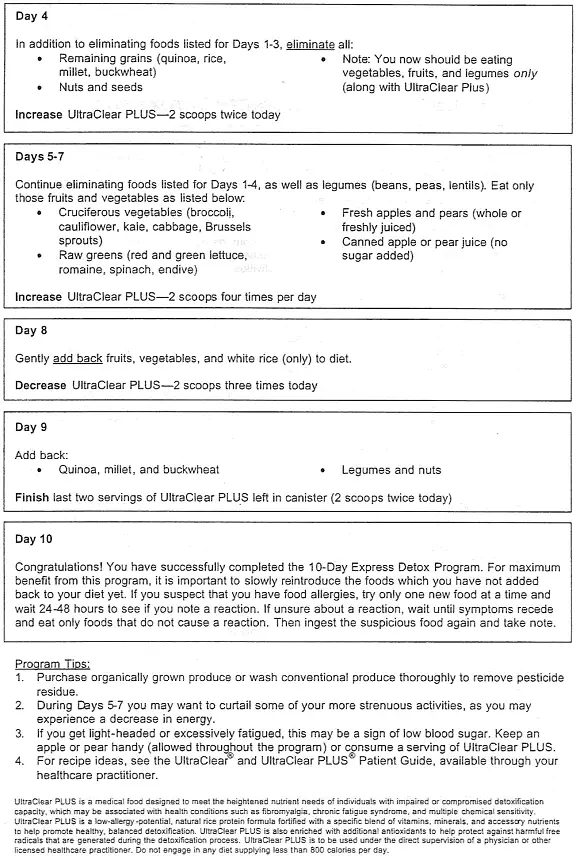 10 day express detox program, page 2