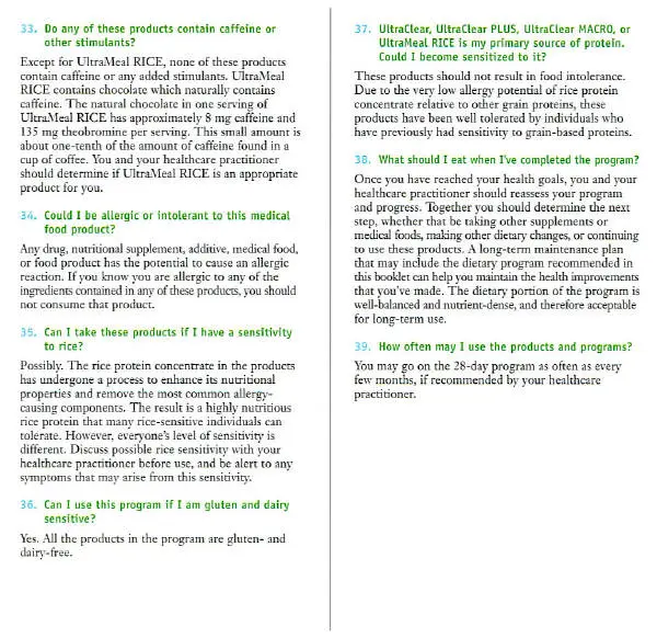 Detoxification program Q and A, page 5